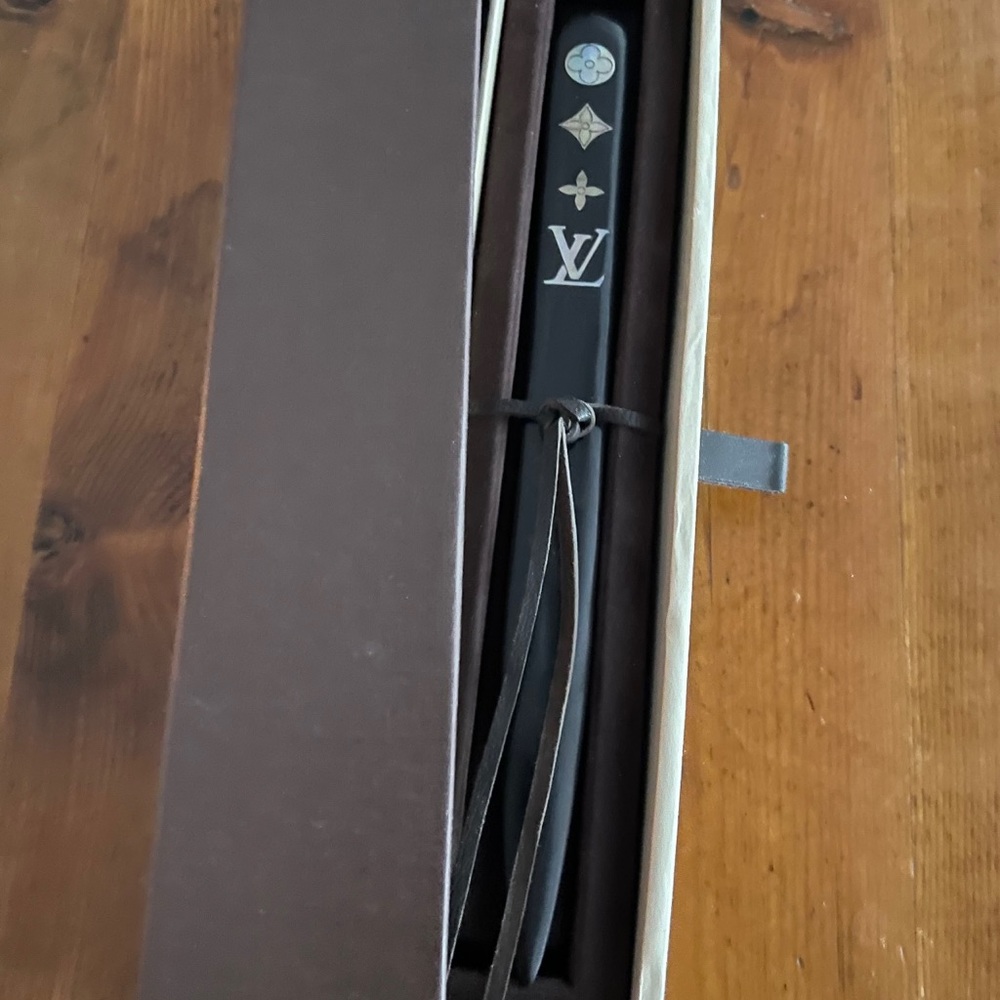 Authentic Louis Vuitton Wooden Letter Opener
Rare VIP Gift Item